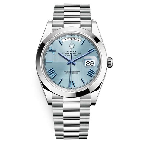 rolex day date ii platinum ice blue|rolex day date 228206.